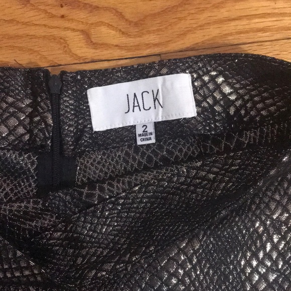 Black and Gold Metallic Snake Print Shorts - Picture 3 of 3